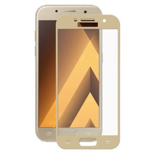 Защитное 5D стекло Glass для Samsung A720/A7 gold