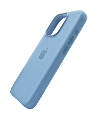 Силіконовий чохол with MagSafe для iPhone 15 Pro light blue (baby blue)