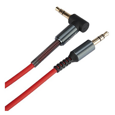 AUX кабель Hoco UPA02 (3.5*3.5)1m боковой mic black