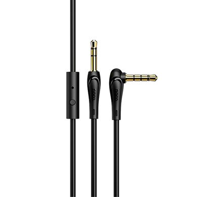 AUX кабель Hoco UPA15 Audio+микрофон 1m black