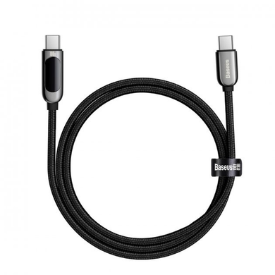 Кабель Baseus Display Fast Charging Type-C toType-C 100W 1m black