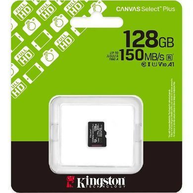 Карта памяти Kingston micro SDXC 128Gb Canvas Select Plus Gen3