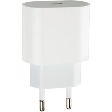 Сетевое зарядное устройство Original Type-C 20W+Cable Type-C to Lightning (MU7V2ZM/A) (box) white