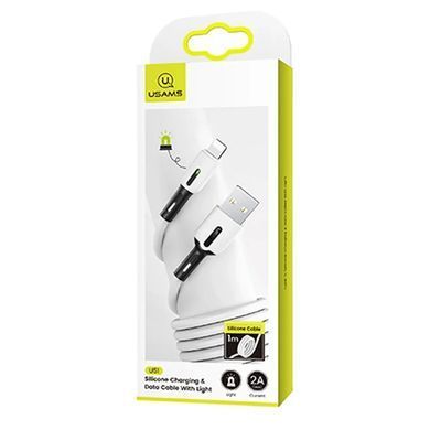 USB кабель Usams US-SJ431 U51 Silicone USB Lightning 1m white