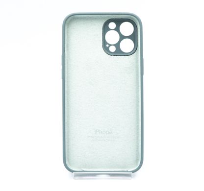 Силіконовий чохол Full Cover для iPhone 12 Pro Max pine green Full Camera