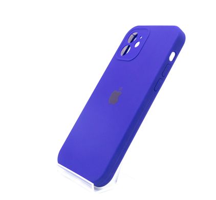 Силіконовий чохол Full Cover для iPhone 12 ultra violet Full Camera