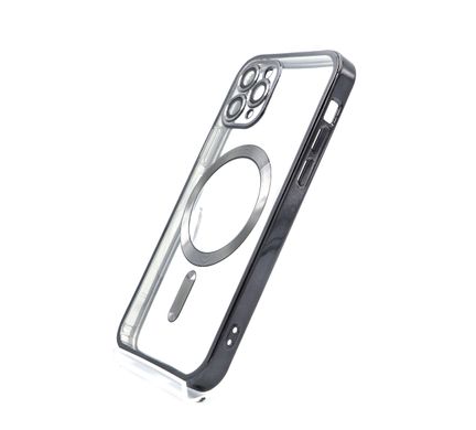 Чохол TPU Metallic with Magsafe для IPhone 11 Pro black Full Camera