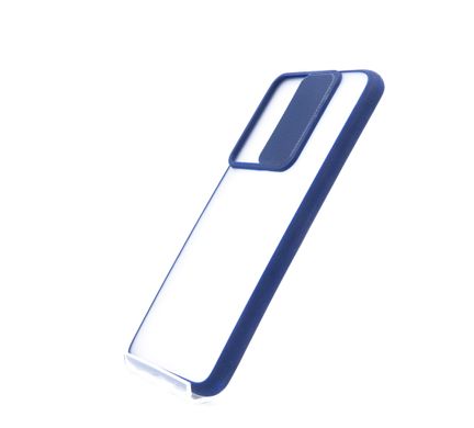 TPU чохол Camshield mate для Xiaomi Redmi Note 8 Pro blue шторка/захист камери
