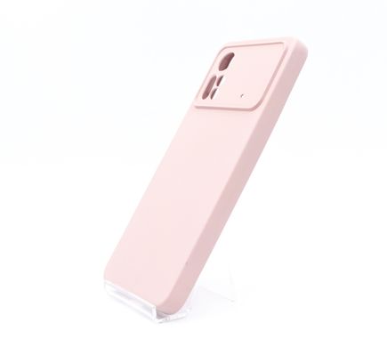 Силіконовий чохол Full Cover для Xiaomi Poco X4 Pro 5G pink sand Full Camera без logo