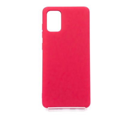 Силиконовый чехол Full Cover для Samsung A71 rose red без logo