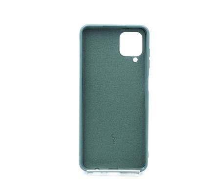 Силіконовий чохол Full Cover для Samsung A12/M12 dark green без logo