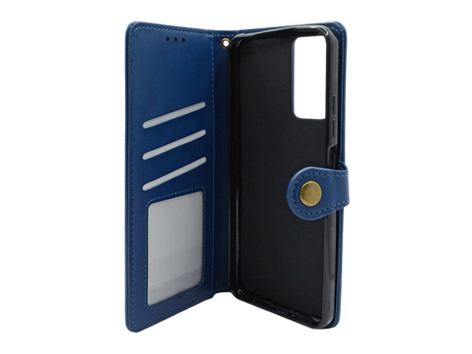 Чехол-книжка кожа для Xiaomi Redmi Note 12S blue Getman Gallant PU