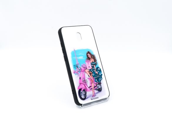 Накладка Glass+TPU girls для Xiaomi Redmi 8A
