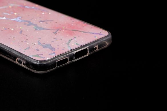 Силиконовый чехол Marble для Samsung S20+/S11 pink