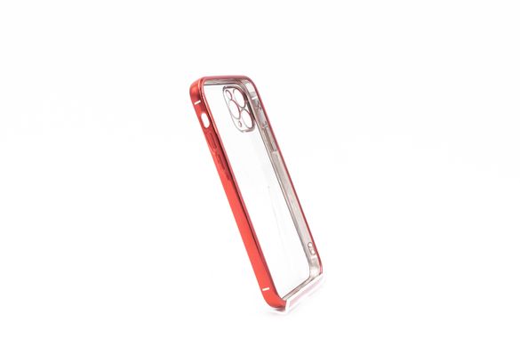 Силіконовий чохол Сlear для iPhone 11 Pro red Full Camera з глянсовою окантовкою
