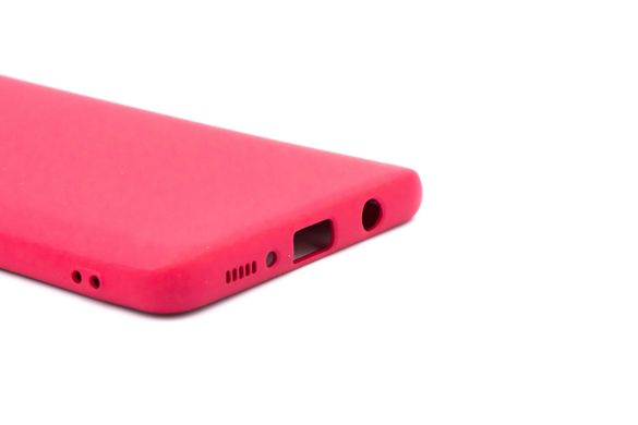 Силиконовый чехол Full Cover для Samsung A71 rose red без logo