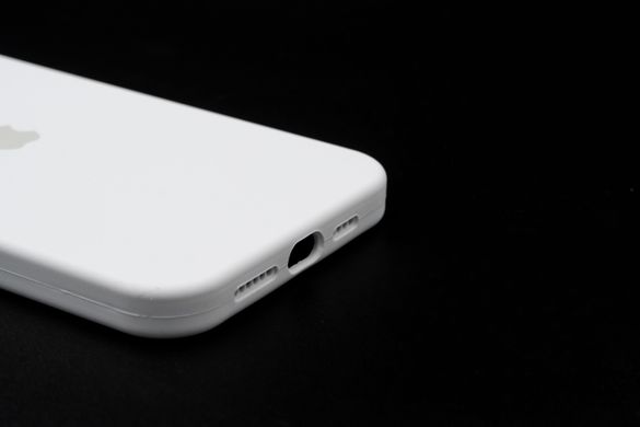 Силіконовий чохол Full Cover для iPhone 14 Plus white Full Camera