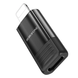 Адаптер BOROFONE BV18 iP male to Type-C female USB2.0 adapter чорний