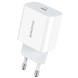 Сетевое зарядное устройство Borofone BA38A Plus PD 20W Type-C to Lighning white