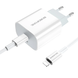 Сетевое зарядное устройство Borofone BA38A Plus PD 20W Type-C to Lighning white