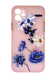 Силіконовий чохол Shine with Frame Clear Gradient для iPhone 12 TPU Ultra-Thin pink flowers 2