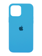 Силиконовый чехол Full Cover для iPhone 15 blue
