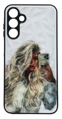 TPU+PC чехол Prisma Ladies для Samsung A15 girl with phone Full Camera