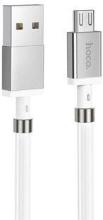 USB кабель HOCO U91 Magic magnetic micro 2.4A/1m White
