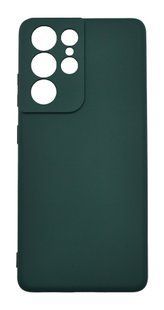 Силіконовий чохол WAVE Colorful для Samsung S21 Ultra forest green Full Camera (TPU)