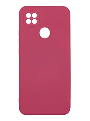 Силіконовий чохол SMTT для Xiaomi Redmi 9C/10A cherry Full Camera з мікрофіброю