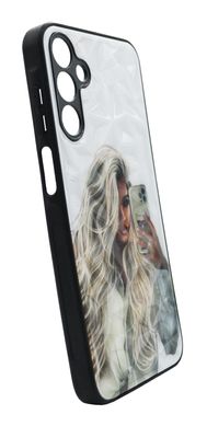 TPU+PC чехол Prisma Ladies для Samsung A15 girl with phone Full Camera