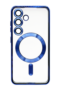 Чехол WAVE Metal Color with MagSafe для Samsung S24 midnight blue Full Camera