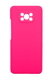 Силіконовий чохол Full Cover Lakshmi для Xiaomi Poco X3 NFC barbie pink (AAA) Full Camera без logo