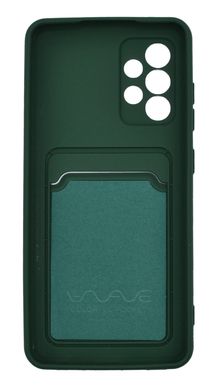 Силіконовий чохол WAVE Colorful Pocket для Samsung A52 dark green Full Camera