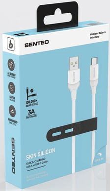 Кабель Senteo SL-07 Skin Type-C 3A 1.2m white