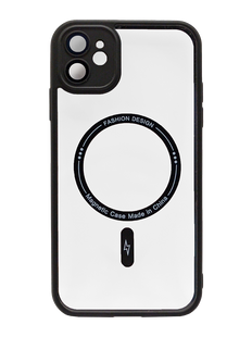 Чохол Skin Clear with MagSafe для iPhone 11 black Full Camera