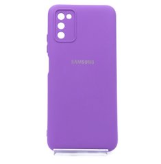 Силіконовий чохол Full Cover для Samsung A03S purple My Color Full Camera