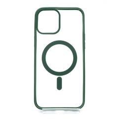 Чохол Color+MagSafe для iPhone 12 Pro Max clear/green