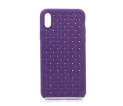 TPU чехол SKYQI для Apple iPhone X violet плетенка