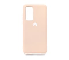 Силиконовый чехол Full Cover для Huawei P40 pink sand