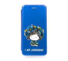 Чехол книжка Original кожа MyPrint для Xiaomi Redmi 7A blue (I am Ukrainian)