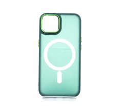 Чохол TPU+PC Space Magnetic Color with Magsafe для iPhone 14 green