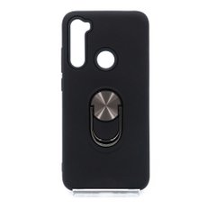 Накладка PC Soft Touch для Xiaomi Redmi Note 8 black ring for magnet