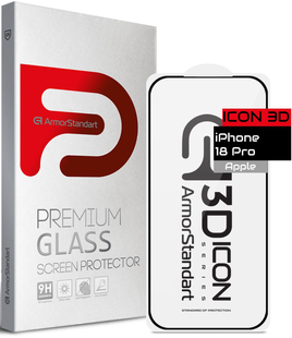 Захисне скло ArmorStandart Icon 3D для iPhone 18 Pro Black (ARM91933)