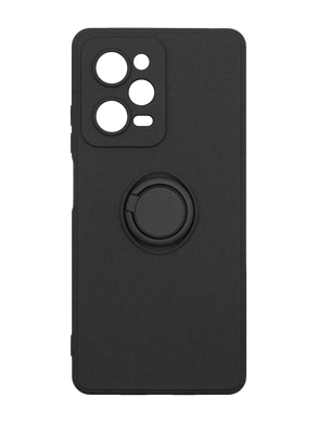 Чохол (TPU) Candy Ring для Xiaomi Redmi Note 12 Pro 5G/Poco X5 Pro 5G black Full Camera