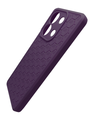 Чохол TPU Honeycomb для Xiaomi Redmi Note 13 Pro 4G/Poco M6 Pro 4G dark purple Full Camera