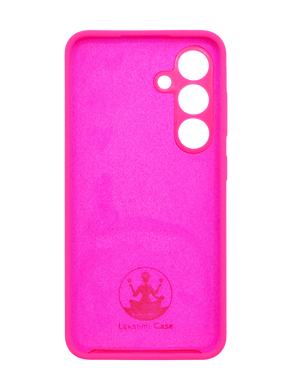 Силиконовый чехол Full Cover для Samsung S24 barbie pink (AAA) Full Camera без logo