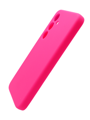 Силиконовый чехол Full Cover для Samsung S24 barbie pink (AAA) Full Camera без logo