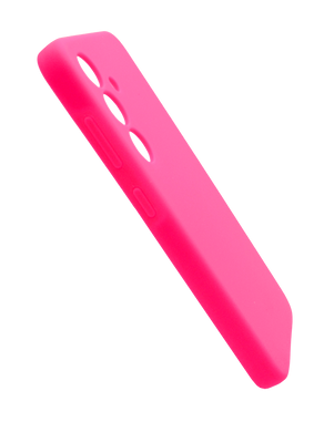 Силиконовый чехол Full Cover для Samsung S24 barbie pink (AAA) Full Camera без logo