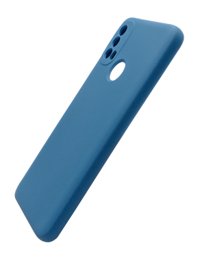 Силиконовый чехол WAVE Colorful для Motorola E40 blue Full Camera (TPU)